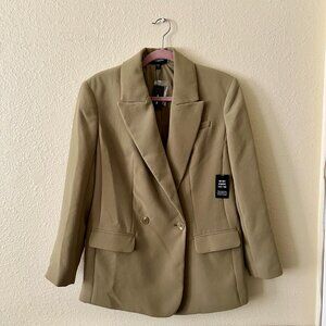 NWT Express Oversized Boyfriend Blazer - Olive